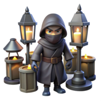 elegant classic A Cunning Rogue Hiding in the Shadows Of authentic png