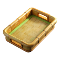 magnificent traditional Bamboo Serving Tray Rectangular Cutout exclusive png