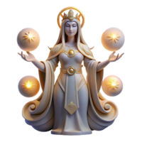 magnificent minimalist Hecate Goddess of Witchcraft Surrounded high quality png