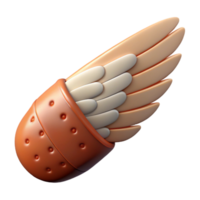 magnificent abstract Bandaged Hawk Wing Close Up Transparent Background authentic png