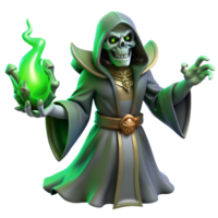 vibrant classic A Powerful Lich Casting a Spell of Necr high resolution png