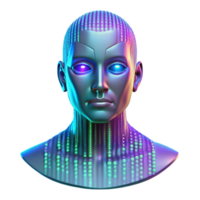 elegant abstract A Holographic Projection of a Human Face high quality png