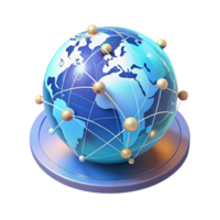 dramatic abstract A Holographic Projection of a World Map high resolution png