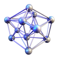 stunning creative A Network of Interconnected Glowing Nodes detailed png