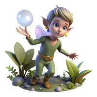 extraordinary minimalist A Mischievous Pixie Playing Tricks in a M original png