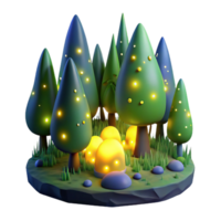 elegant minimalist A Group of Fireflies Illuminating a Dark high resolution png