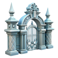 wonderful rustic Baroque Palace Garden Gate Transparent png