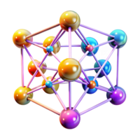 vibrant modern A Complex Network of Interconnected Node png