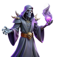 impressive modern A Powerful Lich Casting a Death Spell authentic png