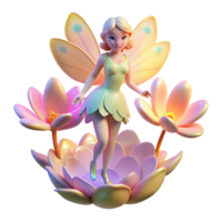 serene rustic A Delicate Fairy with Iridescent Wings H high resolution png