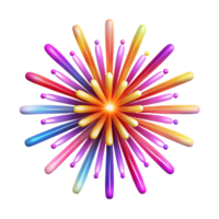 vibrant rustic An Explosion of Colorful Particles Resem professional png