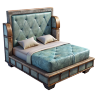 wonderful modern Bed Frame Upholstered Headboard Transparent Background high quality png