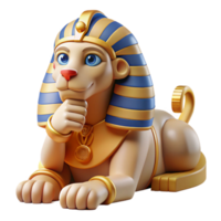 serene contemporary A Sphinx Posing a Riddle in the Desert Ba authentic png