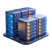 serene minimalist A Data Center with Rows of Servers and B png