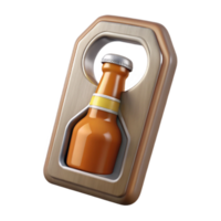 serene creative Beer Bottle Opener Wall Mounted Cutout high resolution png