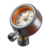 vibrant traditional Beer Keg Pressure Gauge on Transparent Background png