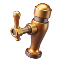 dramatic abstract Beer Tap Handle with Wooden Base Cutout authentic png