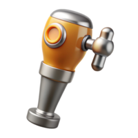 extraordinary traditional Beer Tap Handle with Wooden Base Cutout high resolution png
