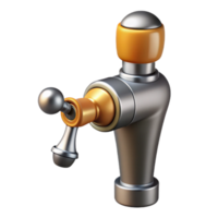 magnificent rustic Beer Tap Handle with Wooden Base Cutout high resolution png