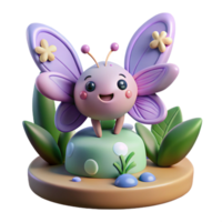 serene abstract A Mischievous Puck with Butterfly Wings authentic png