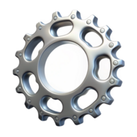 elegant rustic Bicycle Chainring Teeth Detail Transparent Background png