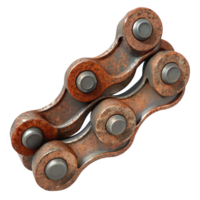 extraordinary creative Bicycle Chain Rust Texture Transparent Background authentic png