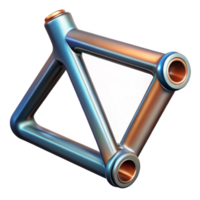 dramatic rustic Bicycle Frame Lug Detail Transparent Background detailed png