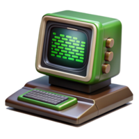 elegant modern A Vintage Computer Terminal Displaying high resolution png