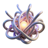 beautiful modern Intertwined Glowing Tendrils Reaching To premium png