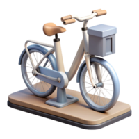 stunning minimalist Bicycle Sharing Station Front View Transparent Background authentic png