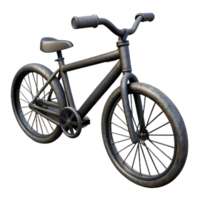 dramatic artistic Bicycle Side View Black Color Transparent Background high resolution png