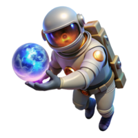 wonderful abstract Astronaut Adrift in Space detailed png