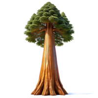 serene artistic A Giant Sequoia Tree Reaching Towards T high resolution png