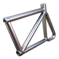 elegant minimalist Bike Frame Titanium Close Up on Transparent Background genuine png