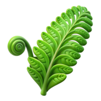 serene classic A Lush Green Fern Unfurling Soft Diffuse 4K png