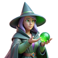 wonderful abstract Portrait of a Mysterious Witch with a Po authentic png