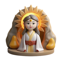serene creative A Serene Depiction of Amaterasu the Japa exclusive png