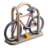 impressive abstract Bike Rack with Bicycles Front View authentic png