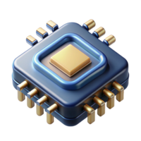 serene minimalist A Close Up of a Microchip Intricate Cir high quality png