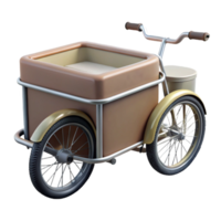 beautiful abstract Bike Trailer Empty Side View Cutout high resolution png