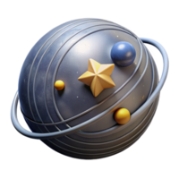 wonderful vintage Binary Star System with Orbital Paths professional png