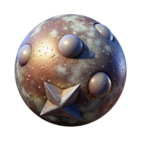 impressive contemporary Binary Star System with Orbital Paths detailed png