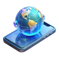 elegant abstract A Transparent Smartphone Displaying a Ho exclusive png