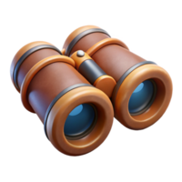 vibrant classic Binoculars Focused Forward Front View Transparent high quality png