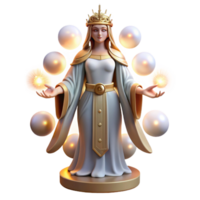 impressive modern Hecate Goddess of Witchcraft Surrounded high quality png