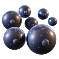 beautiful modern A Field of Glowing Orbs Floating in a Da high quality png