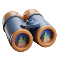 beautiful rustic Binoculars Focused on Distant Object Element authentic png