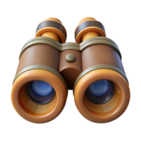 elegant rustic Binoculars Front View on Transparent Background genuine png