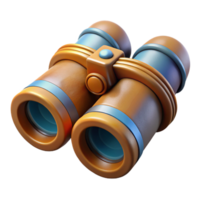 impressive artistic Binoculars Front View on Transparent Background premium png