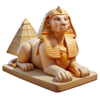 elegant abstract A Majestic Sphinx Guarding the Pyramids high quality png